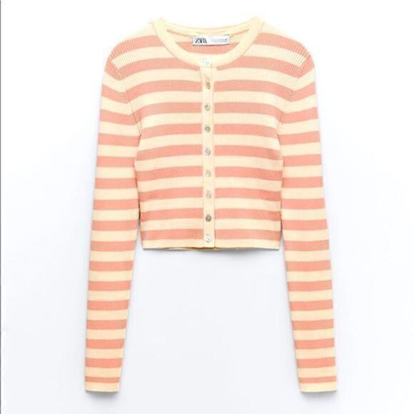 ZARA striped knit jacket 2298/015 - Picture 5 of 9